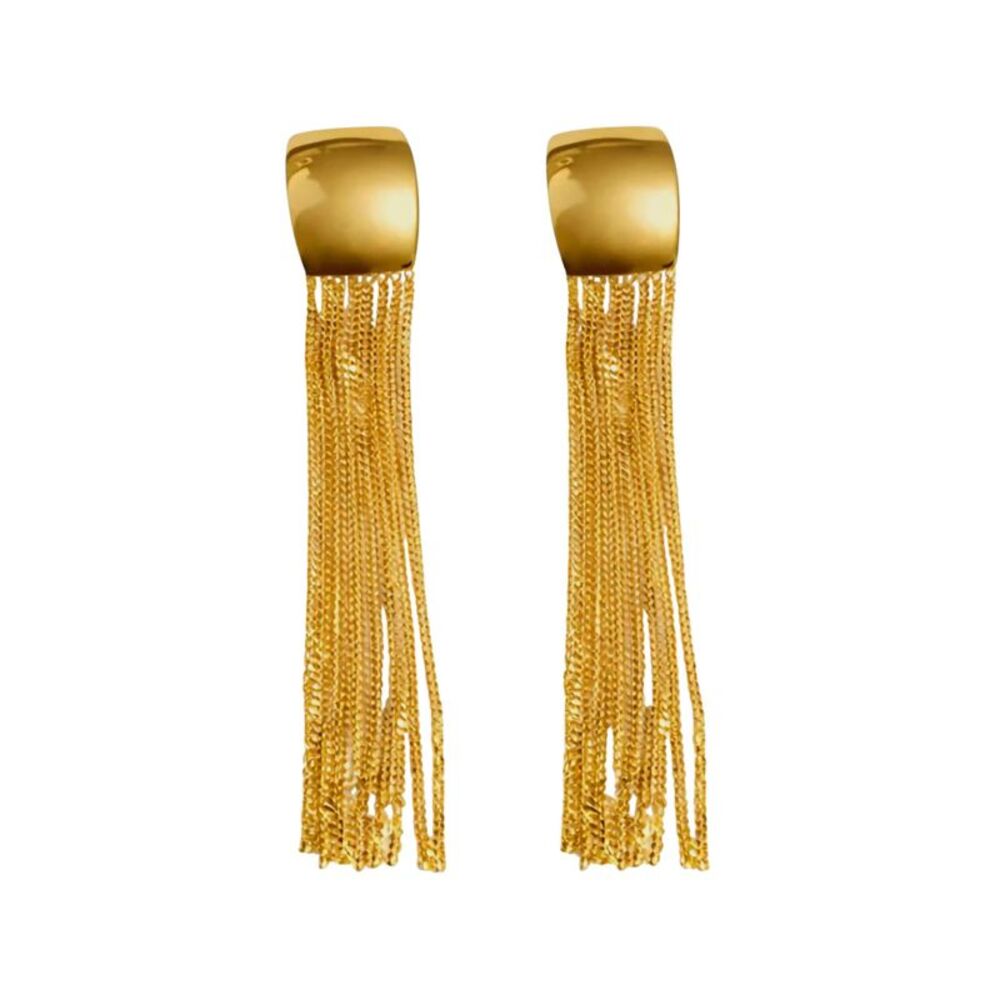 Federica Tosi Women Earrings 'Julie Long' In Gold Metal